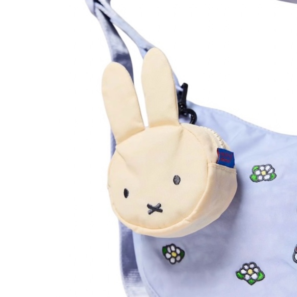 BAGGU & Miffy Cream Nylon Bag Charm, OS, NWT